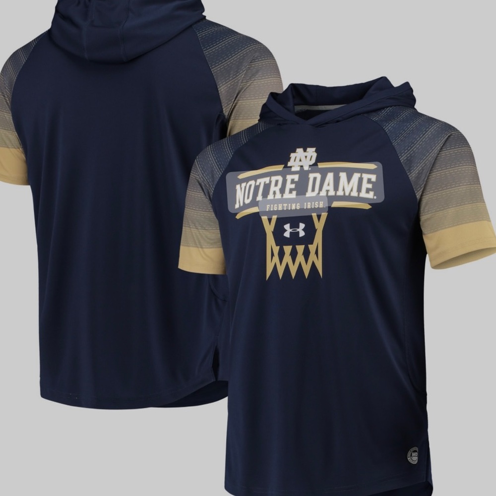 Notre Dame Men’s On Court Shooting Hoodie T Shirt